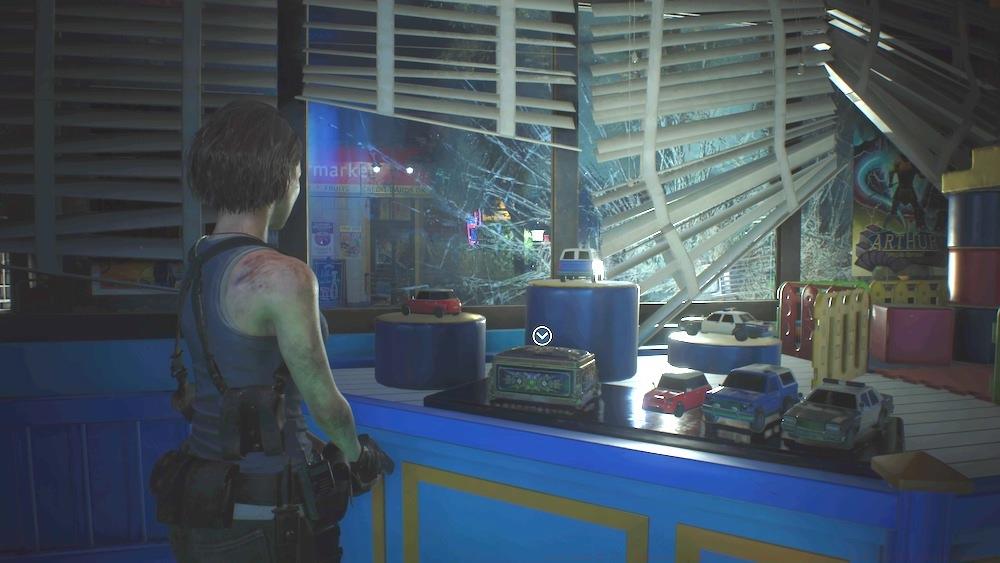 Once you get the Lockpick from the Power Substation, you can pick the lock on the Toy Store door to get the Fancy Box and jewel inside.